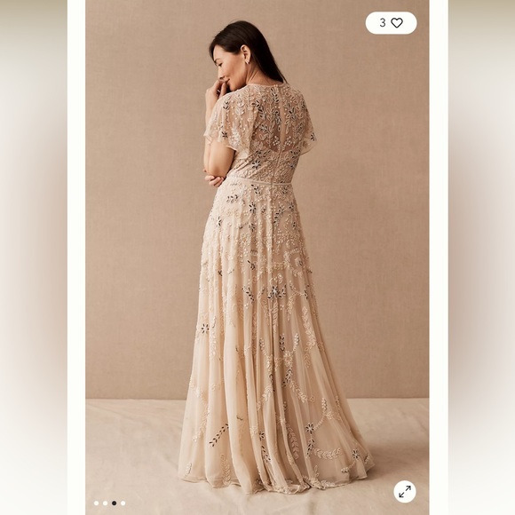 BHLDN Dresses Bhldn X Mac Duggal Evonna Embellished Beaded Maxi